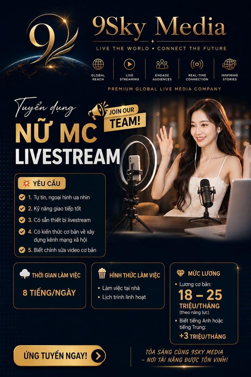Female MC Livestream Recruitment